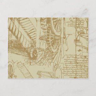 Leonardo Da Vinci Artwork Briefkaart