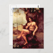 Leonardo da Vinci - Bacchus Briefkaart (Voorkant / Achterkant)