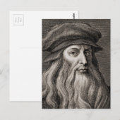 Leonardo da Vinci Briefkaart (Voorkant / Achterkant)