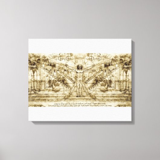 Leonardo Da Vinci Canvas Afdruk (Voorkant)