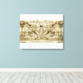 Leonardo Da Vinci Canvas Afdruk (Insitu (Houten vloer))