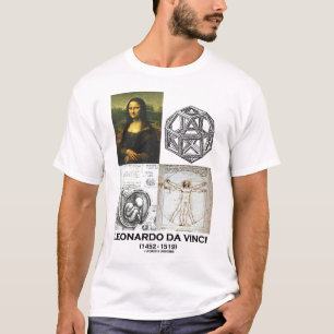 Leonardo da Vinci Collage (Collectie van werkzaamh T-shirt