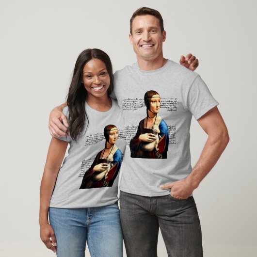 Leonardo da Vinci Dame met Ermine T-shirt (Unisex)