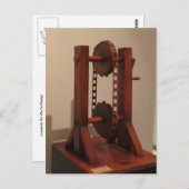 Leonardo Da Vinci Design Briefkaart (Voorkant / Achterkant)