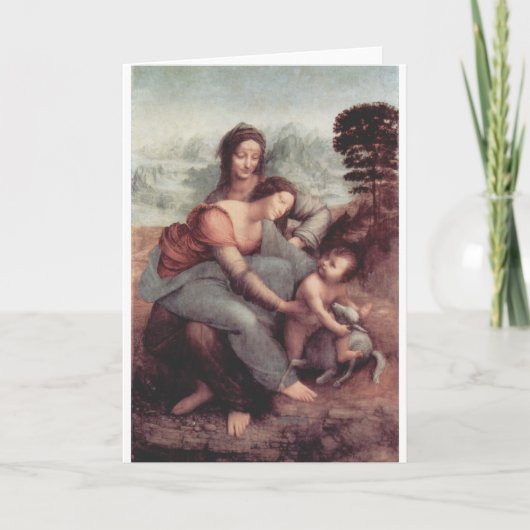 Leonardo da Vinci die circa 1510 schilderen Kaart (Voorkant)