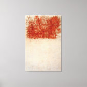 Leonardo da Vinci - Een bos van bomen (1508) Canvas Afdruk (Voorkant)