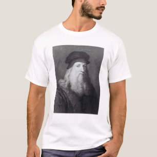 Leonardo da Vinci, gegraveerd door Raphael T-shirt