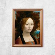 Leonardo da Vinci Ginevra de Benci Old Famous Art