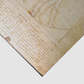 Leonardo Da Vinci, het Vitruviaanse Man, Renaissan Tissuepapier (Detail)