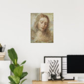 Leonardo da Vinci Hoofd Christus Poster (Thuiskantoor)