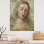 Leonardo da Vinci Hoofd Christus Poster (Keuken)