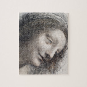Leonardo da Vinci Hoofd van de Maagd Schets Kunst Legpuzzel