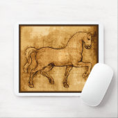Leonardo Da Vinci Horse Art Muismat (Met muis)