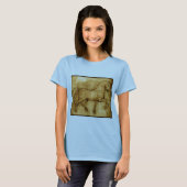 Leonardo Da Vinci Horse Art T-shirt (Voorkant volledig)