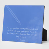 Leonardo Da Vinci inspirerend vluchtcitaat Fotoplaat (Zijkant)