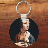 Leonardo Da Vinci Lady met een Ermine-Sleutelhange Sleutelhanger (Voorkant)