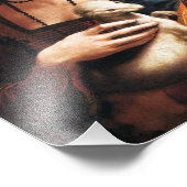 Leonardo Da Vinci Lady met een foto van een ermine Afdruk (Hoek)
