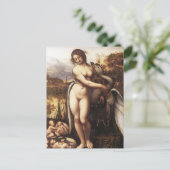 Leonardo Da Vinci - Leda en de Swan Briefkaart (Staand voorkant)