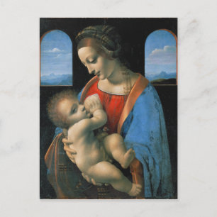 Leonardo da Vinci Madonna Litta Briefkaart