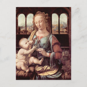 Leonardo da Vinci - Madonna met de annatie Briefkaart