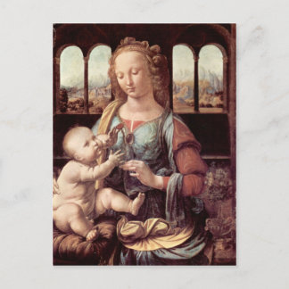 Leonardo da Vinci - Madonna met de annatie Briefkaart