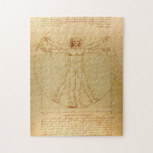 Leonardo da Vinci, Man van Vitruvius, gulden snede Legpuzzel