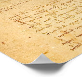 Leonardo da Vinci, Man van Vitruvius, gulden snede Poster (Hoek)