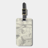 Leonardo da Vinci  Menselijke Anatomie Larynxbeen Bagagelabel (Voorkant verticaal)