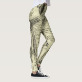 Leonardo da Vinci Menselijke Anatomie Larynxbeen Leggings (Rechts)