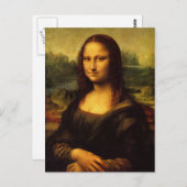 Leonardo da Vinci, Mona Lisa Briefkaart (Voorkant / Achterkant)