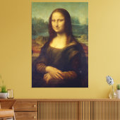 Leonardo da Vinci – Mona Lisa Canvas Afdruk (Insitu (Woonkamer))