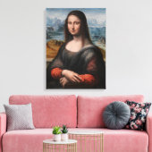 Leonardo da Vinci | Mona Lisa Canvas Afdruk (Insitu (Woonkamer))