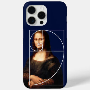 Leonardo da Vinci Mona Lisa Fibonacci sequentie iPhone 15 Pro Max Hoesje