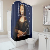 Leonardo da Vinci Mona Lisa Fibonacci sequentie Douchegordijn (In situ)
