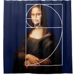 Leonardo da Vinci Mona Lisa Fibonacci sequentie Douchegordijn