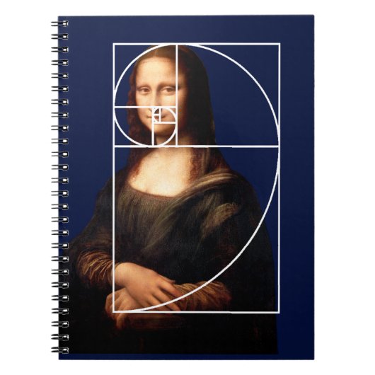 Leonardo da Vinci Mona Lisa Fibonacci sequentie Notitieboek (Voorkant)