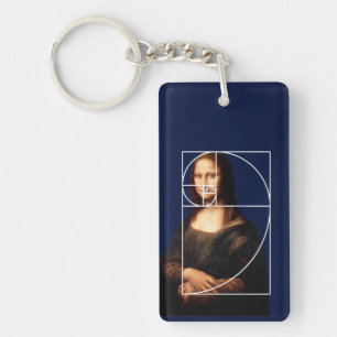Leonardo da Vinci Mona Lisa Fibonacci sequentie Sleutelhanger