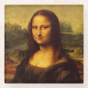 Leonardo Da Vinci Mona Lisa Fine Art Painting Glazen Onderzetter