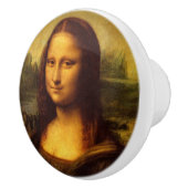 Leonardo Da Vinci Mona Lisa Fine Art Painting Keramische Knop (Rechts)