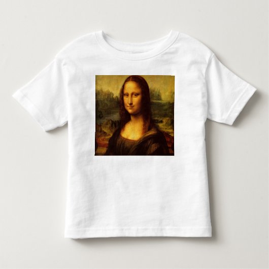 Leonardo Da Vinci Mona Lisa Fine Art Painting Kinder Shirts (Voorkant)