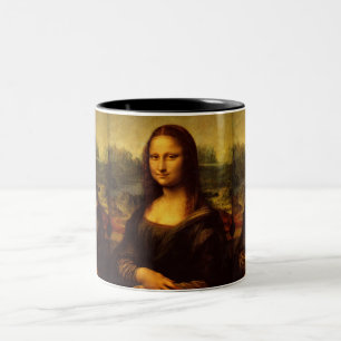 Leonardo Da Vinci Mona Lisa Fine Art Painting Tweekleurige Koffiemok