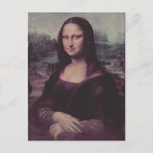 Leonardo da Vinci Mona Lisa (La Giaconda) Mona Lis Briefkaart (Voorkant)