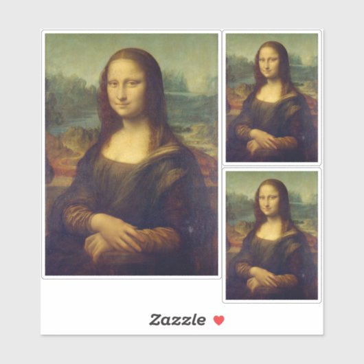 Leonardo da Vinci, Mona Lisa, La Gioconda Sticker (Vel)