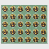 Leonardo da Vinci Mona Lisa Party Collectie Cadeaupapier (Vlak)