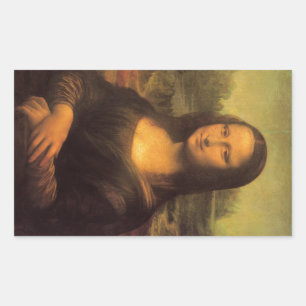 Leonardo Da Vinci' Mona Lisa Rechthoekige Sticker