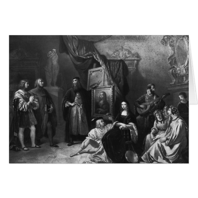 Leonardo da Vinci peint la Gioconda (Devant horizontal)