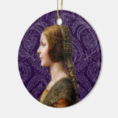 Leonardo da Vinci Portret La Bella Principessa Keramisch Ornament (Links)