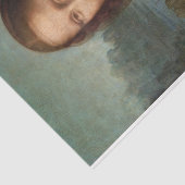 Leonardo da Vinci Portret van de Mona Lisa Decoupa Tissuepapier (Detail)