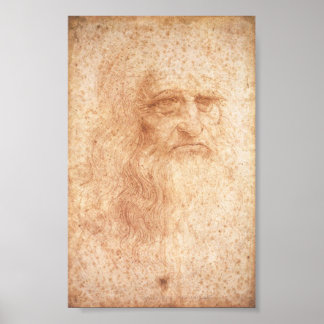 Leonardo da Vinci Poster d'auto-portrait c. 1513