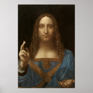 Leonardo da Vinci - Salvator Mundi Poster